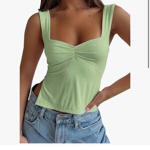 Princess Polly Light Green Tank Top